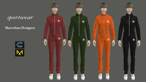Sportwear- Marvelous Designer & CLO3d projects