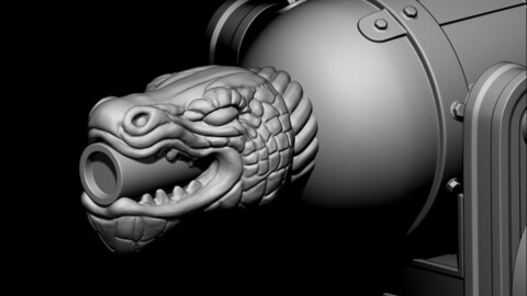 Medieval Cannon 3d print model