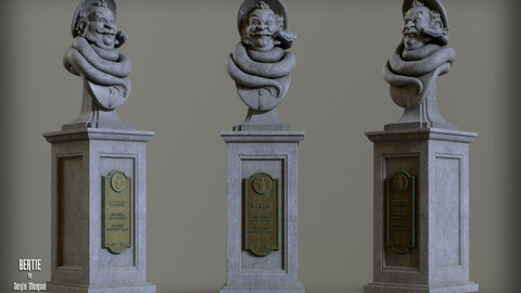 Haunted Mansion Bertie 3D Printable Bust DELUXE VERSION 3D print model