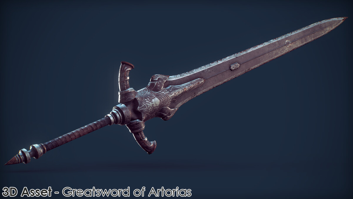 ArtStation 3D Asset Greatsword Of Artorias Game Assets   File 