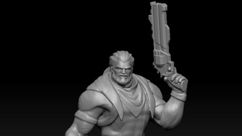 X-Men's Bishop Statue for 3D print