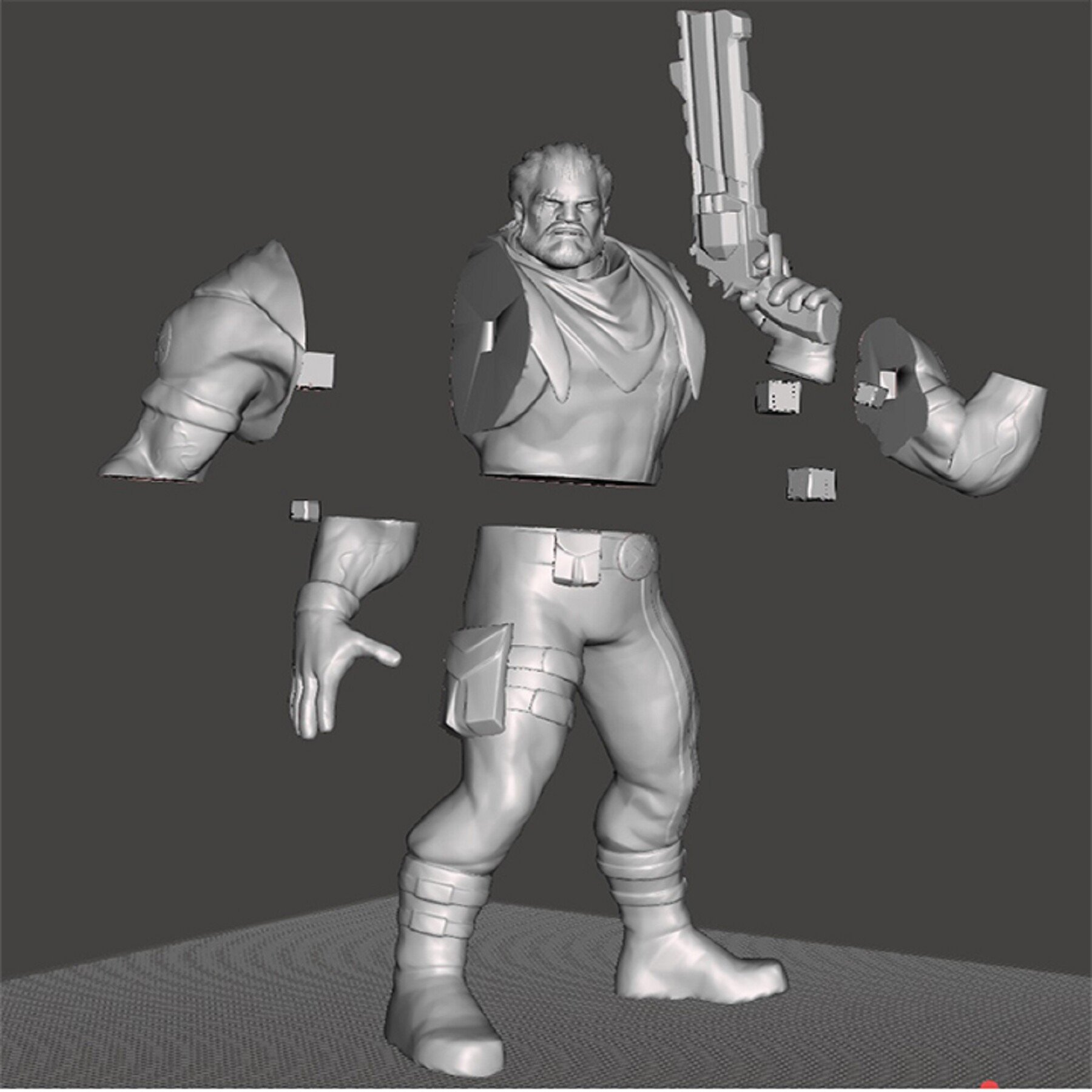 Artstation - X-men's Bishop Statue For 3d Print 