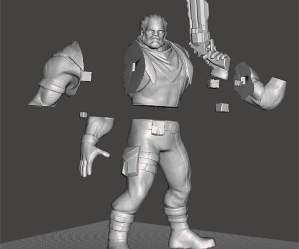 ArtStation - X-Men's Bishop Statue for 3D print | Resources