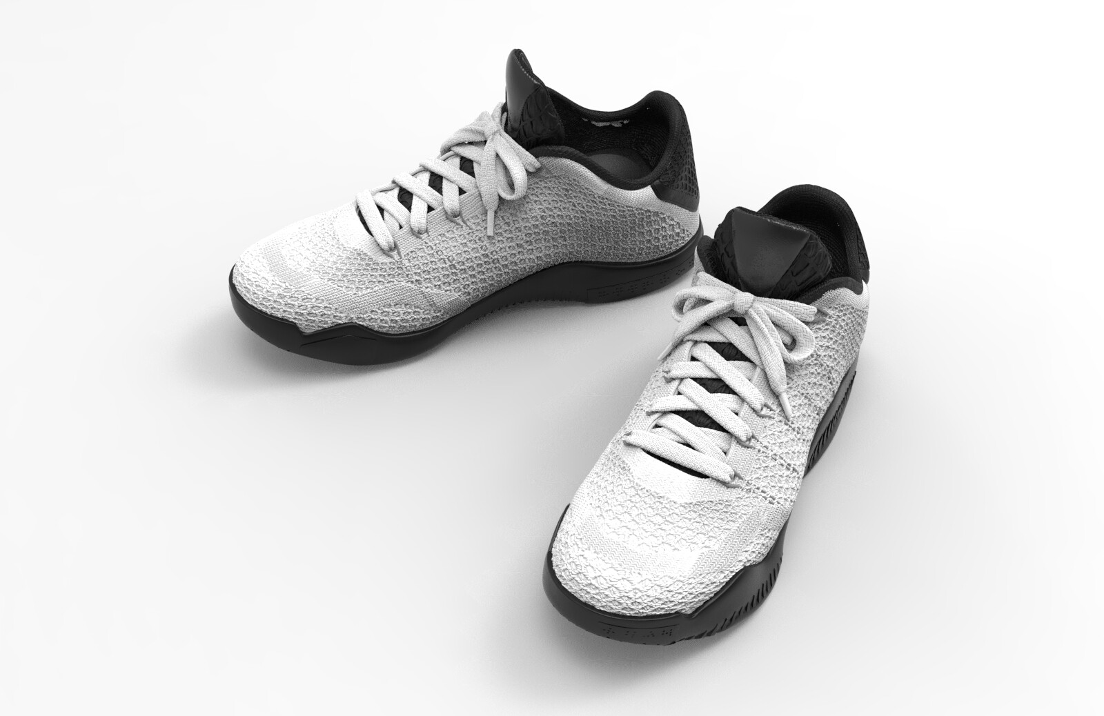 mens black and white basketball shoes