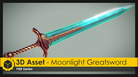 3D Asset - Moonlight Greatsword