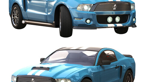 ford gt 500 sport blue color