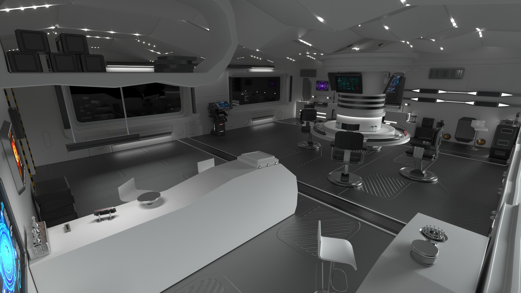 Artstation Sci Fi Interior Station Scifi Station 3d Model Resources 6957