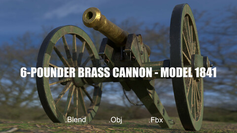 6 Pounder Brass Cannon - M1841
