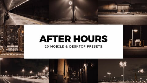 20 After Hours LUTs and Lightroom Presets