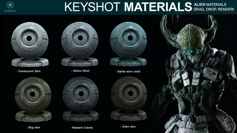 Creature Materials for Keyshot