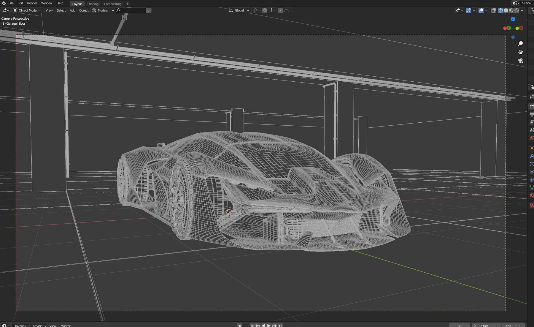 Lamborghini Terzo Millennio - Garage - FlippedNormals