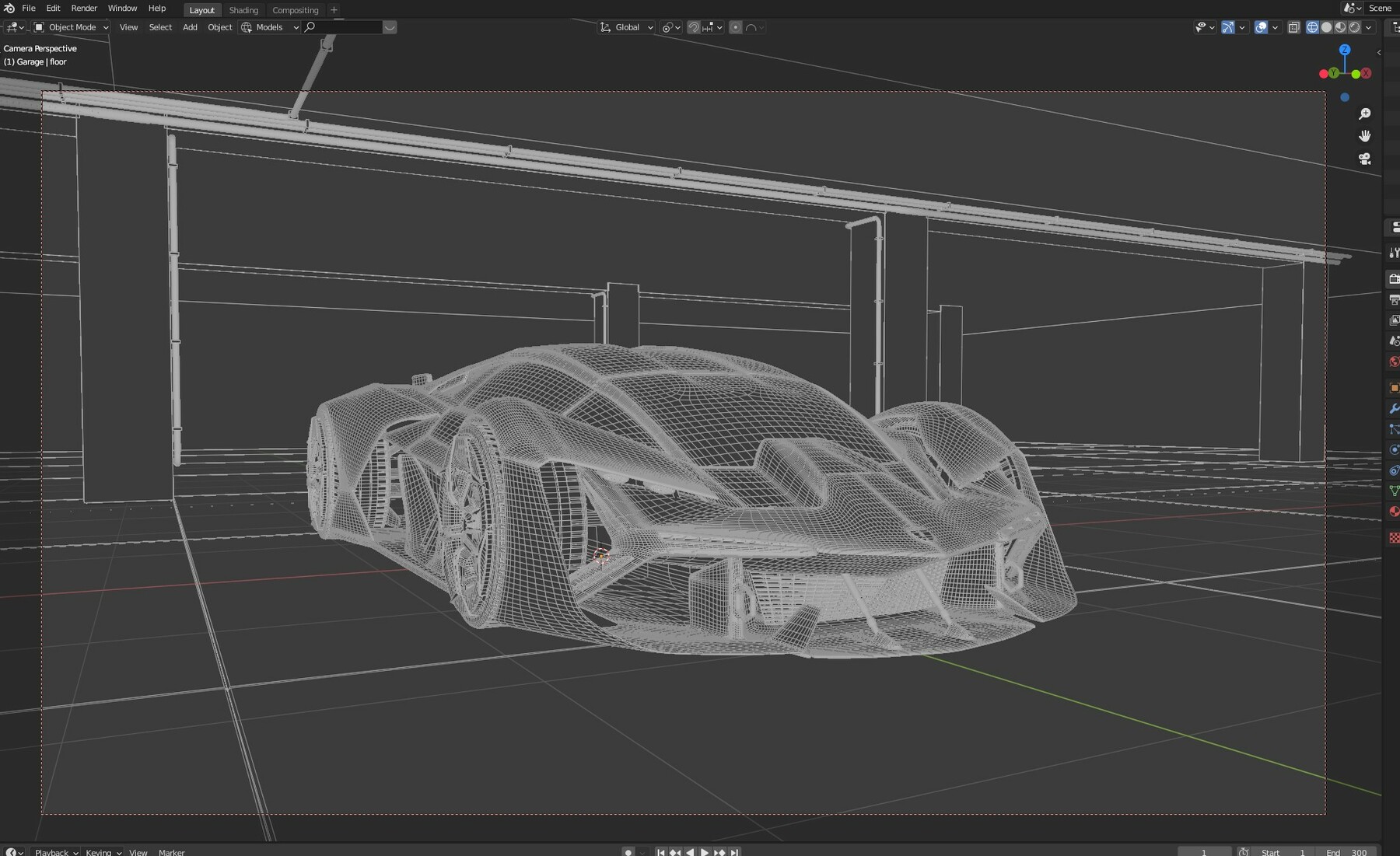 Lamborghini Terzo Millennio - Underground Garage - Finished