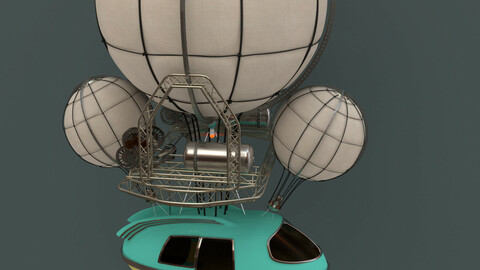 Steampunk Airship 'Atompunk'