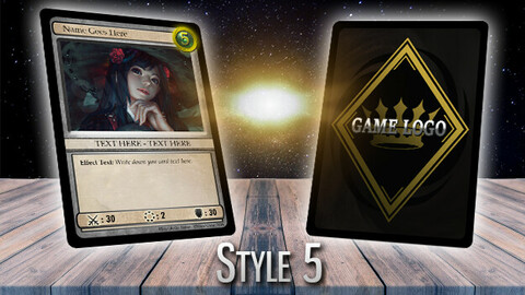 Runemaster Kiro's Card Templates - Style 5