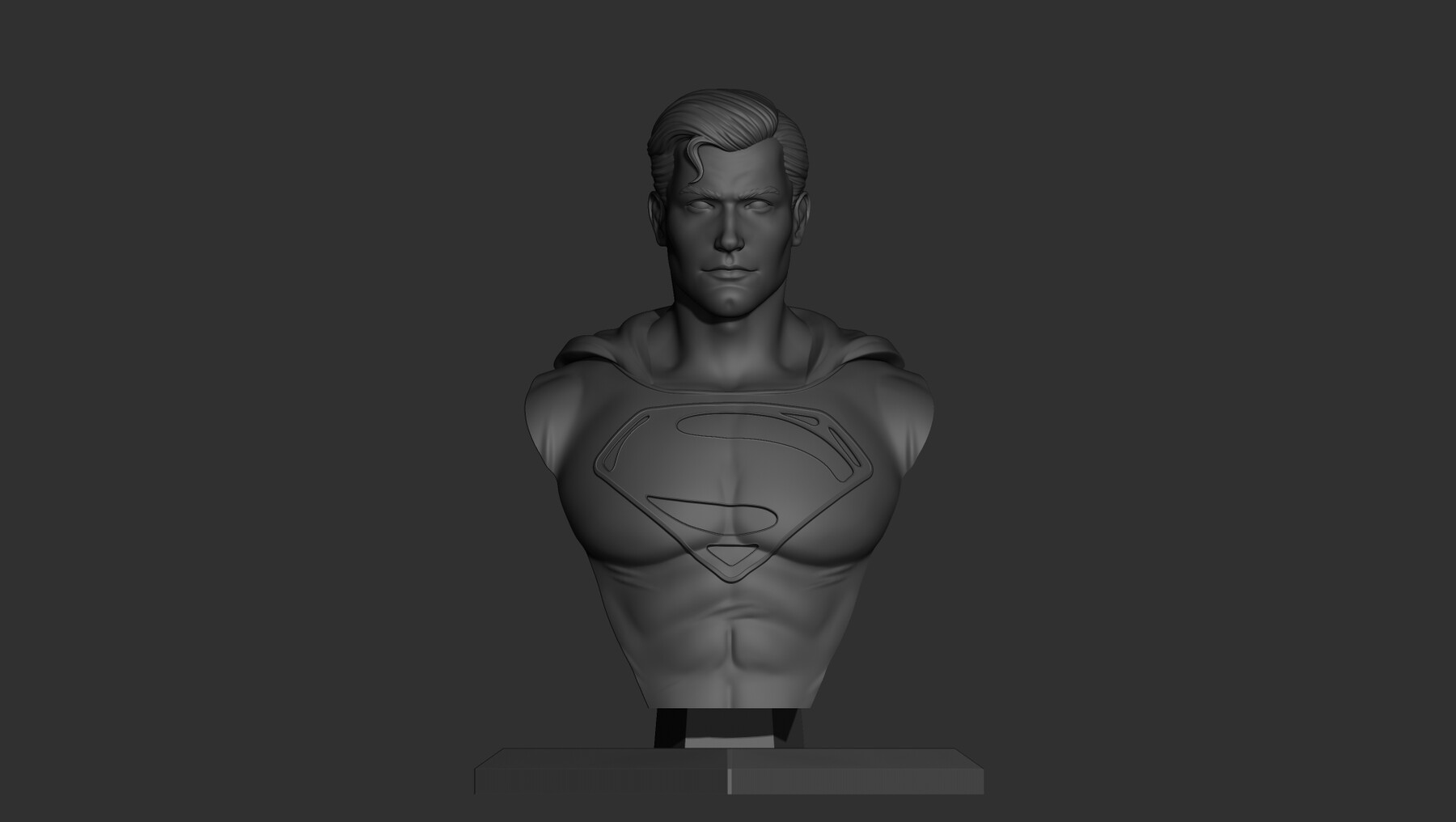Busto de superman modelo 3d listo para imprimir