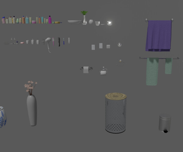 ArtStation - Bathroom Asset Pack | Game Assets