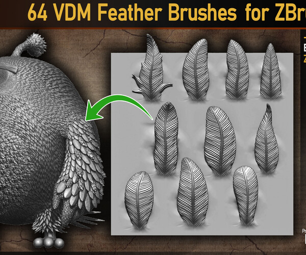 feather brush zbrush free