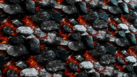 Stylized Ash Coal Texture