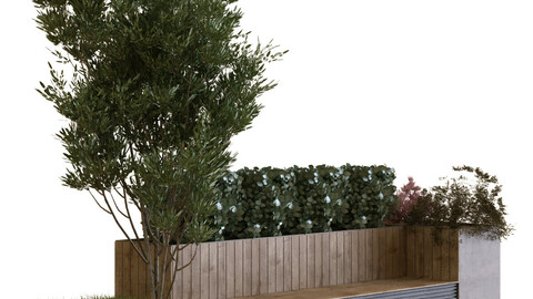 plants tree set 06 (bench)