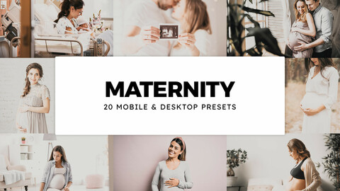 20 Maternity LUTs and Lightroom Presets