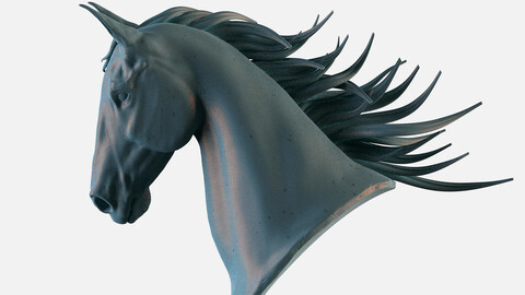 Horse Head Statue