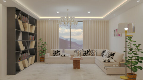 I will give a professional interior design and realistic 3d rendering