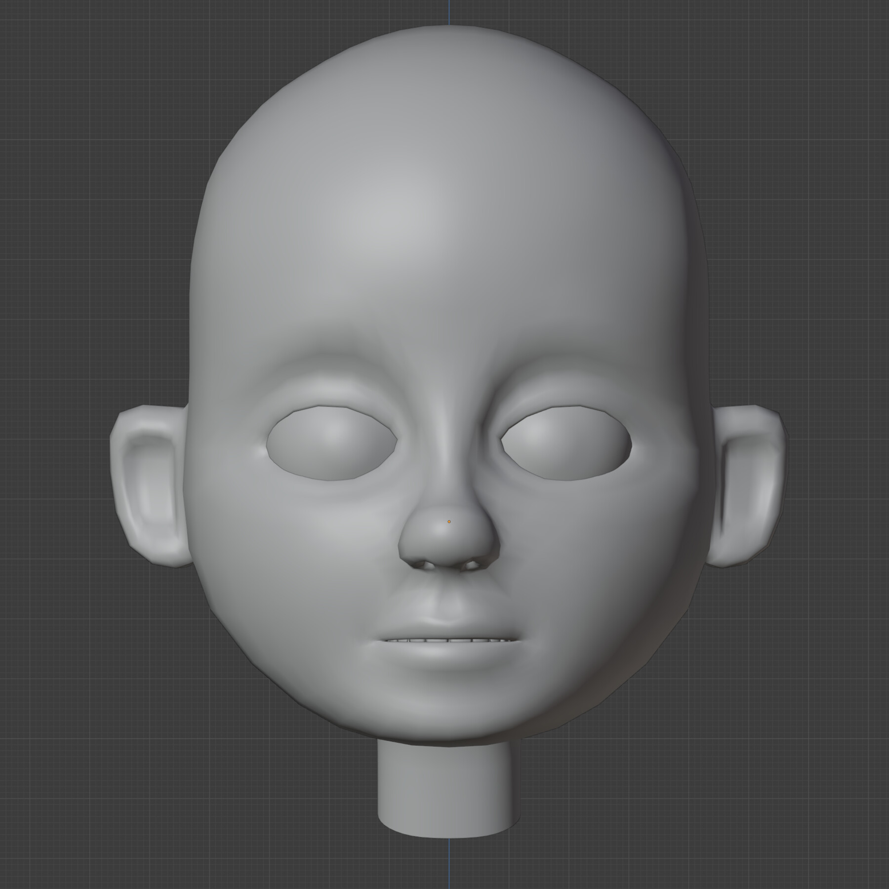 ArtStation - Stylized Cartoon Character Face Head Base Mesh | Game Assets