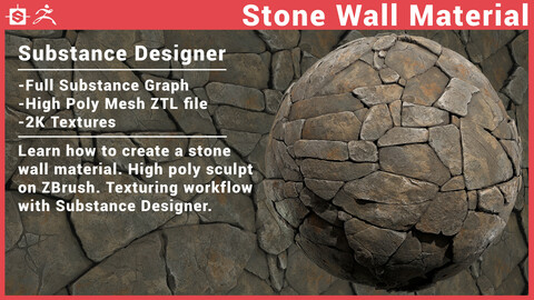 Stone Wall - Substance Designer ZBrush