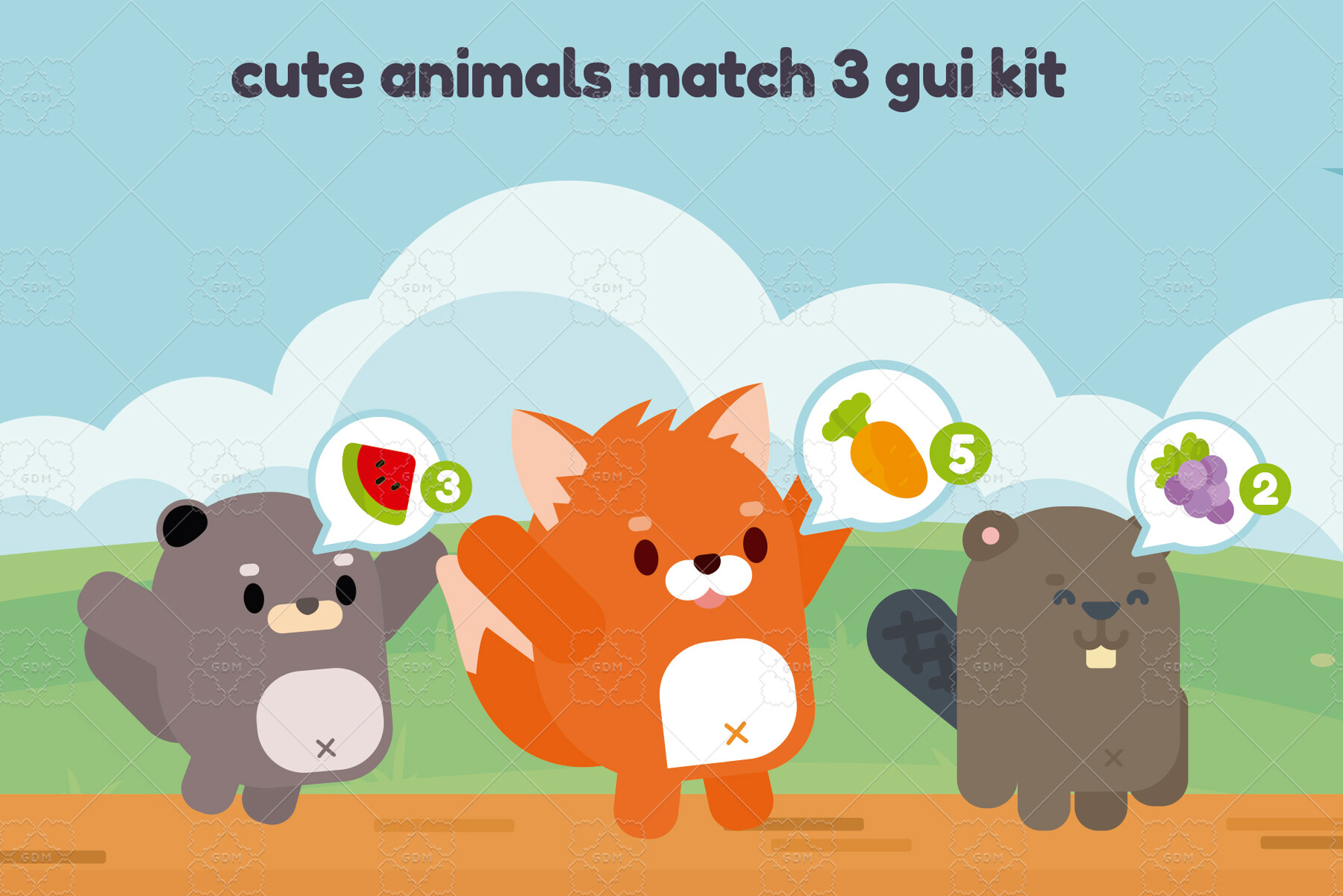 Matching game Kids - cute Animals animated GIFs - Online, Free