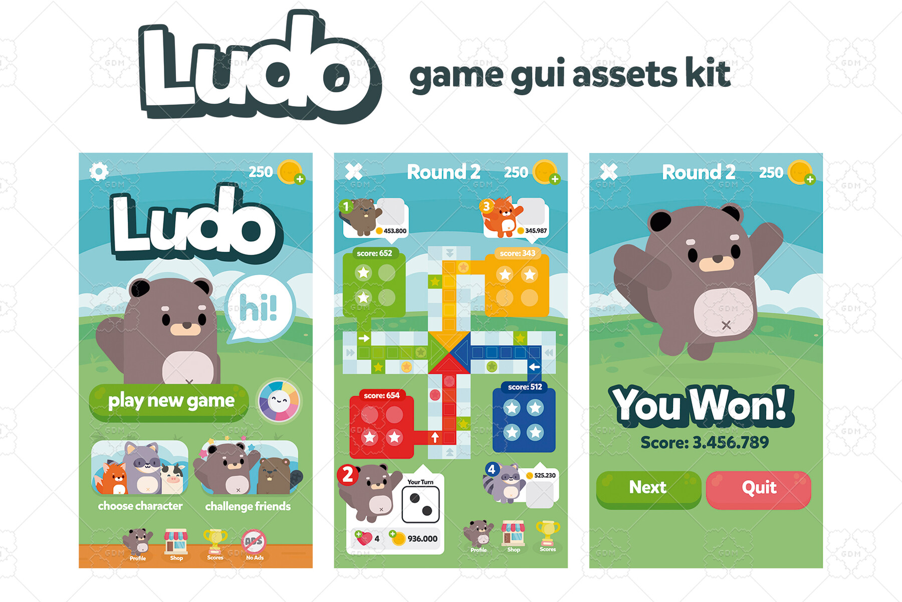 ArtStation - Ludo Club Game assets