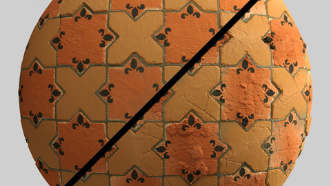 Materials 1- Brick Tile 1 PBR