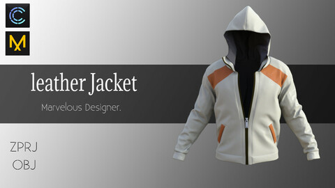 Jacket-Marvelous Designer - CLO3d Projects+ OBJ