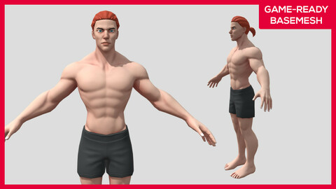 Jaime - Stylized Character - Male Basemesh Game-ready