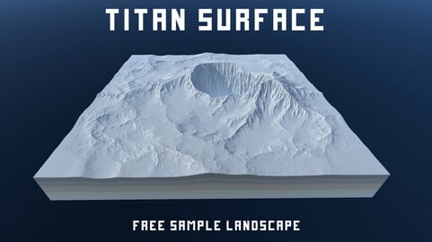 Free Sample Landscape. Titan Surface.