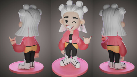 3D Model Funko Girl - for 3D Print