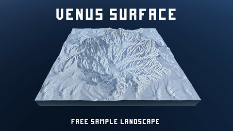 Free sample landscape. Venus Surface.