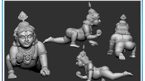 Krishna Idol 3D Printable model