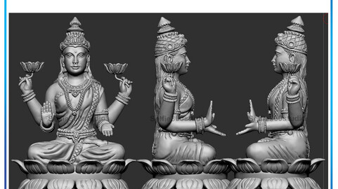 Laxmi Idol 3D Printable model