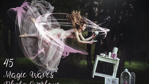 45 Magic Waves Photo Overlays