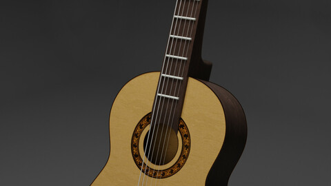 Guitar - Music - PBR - High Poly - High Quality 3D model