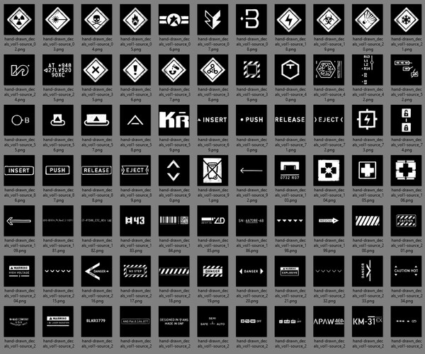 ArtStation Handdrawn Decals Vol. 1 Game Assets