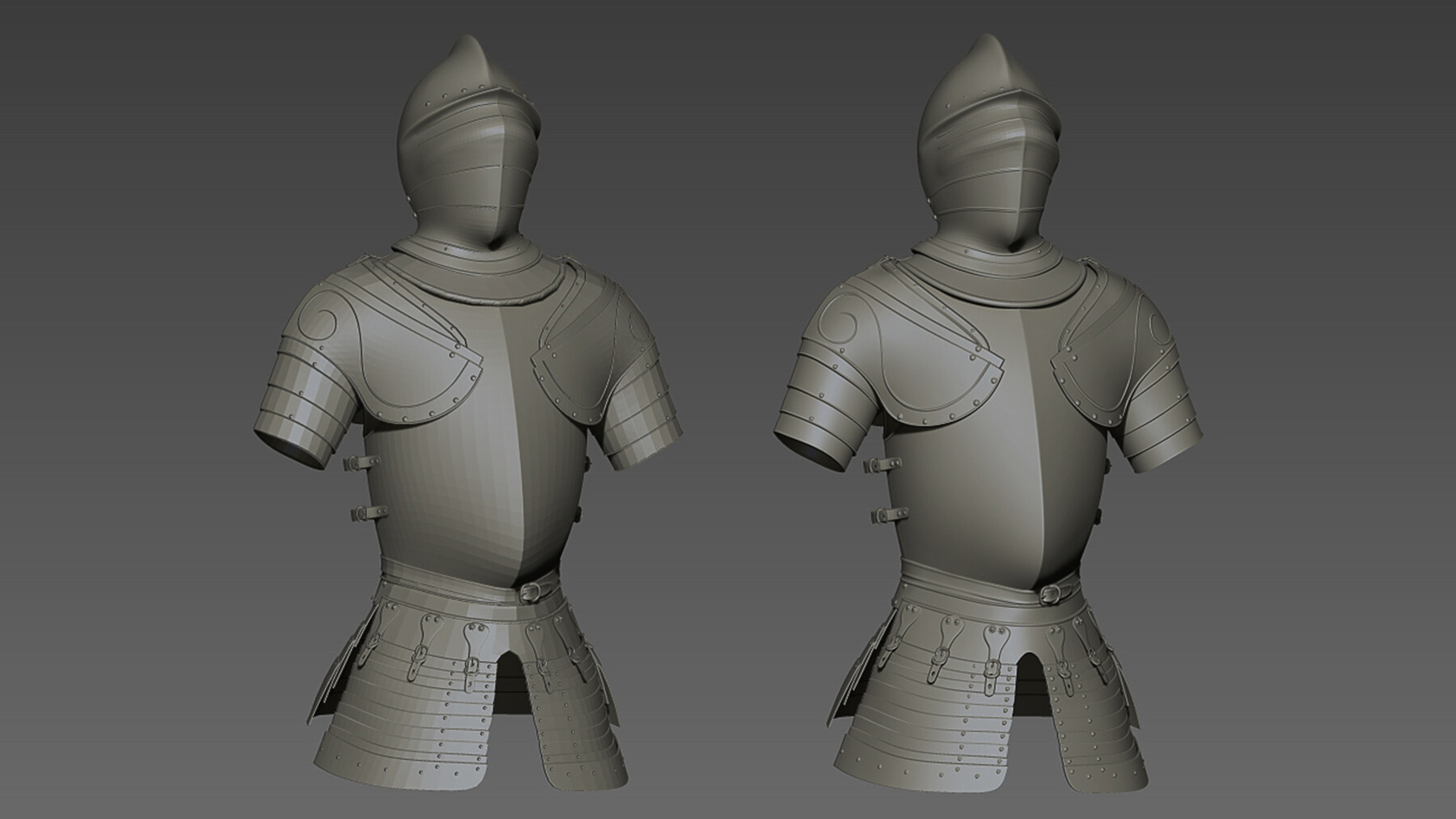 armor texture zbrush