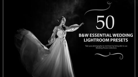 50 Black and White Essential Wedding Lightroom Presets