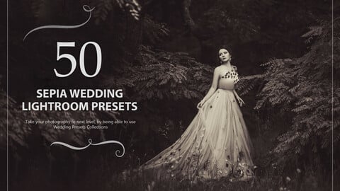 50 Sepia Wedding Lightroom Presets