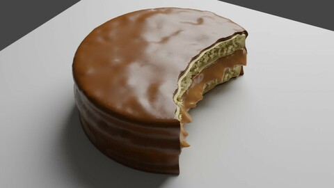 Bonbon Alfajor - Candy - Chocolate 3D model