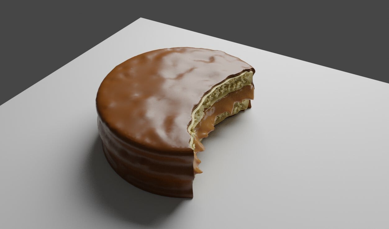 ArtStation - Bonbon Alfajor - Candy - Chocolate 3D model | Game Assets