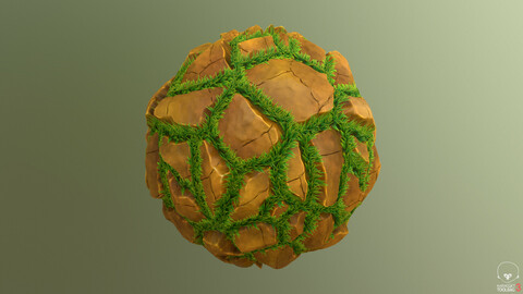 Grassy Rocks Material - Substance Designer