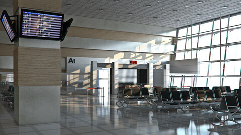 Airport Departures Lounge