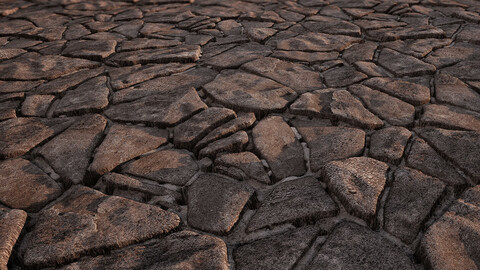 PBR FLOOR Ground Rock 4K Material