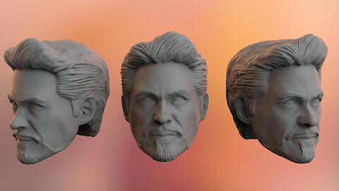 Tony Stark Headsculpt 3D print model